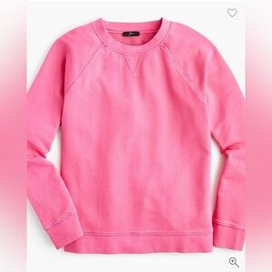 J. Crew Garment Dyed 100% Cotton Pink Crewneck Sweatshirt Casual and Versatile